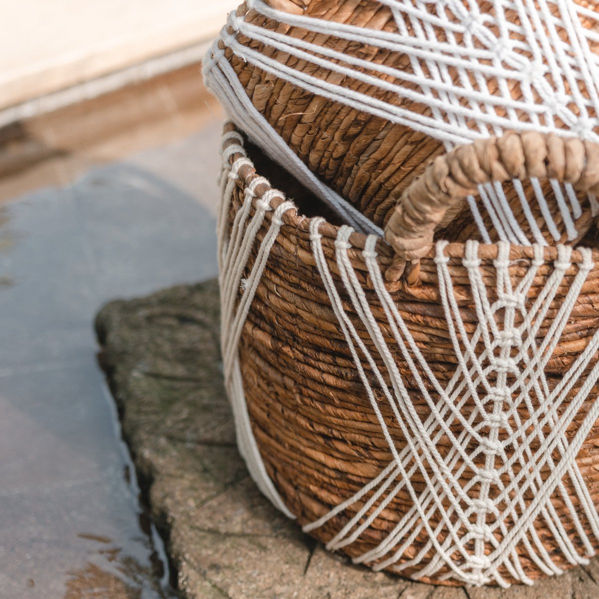 Storage Basket | Plant Basket | Laundry Basket LAWU made from Banana Fibre (3 sizes) - CozyVibe.eu