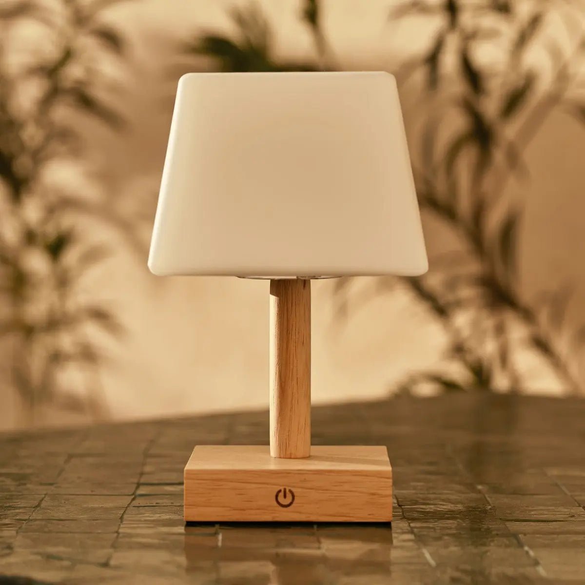 Tommy Light Brown – Wooden Table Lamp | Rechargeable & Dimmable - CozyVibe.eu