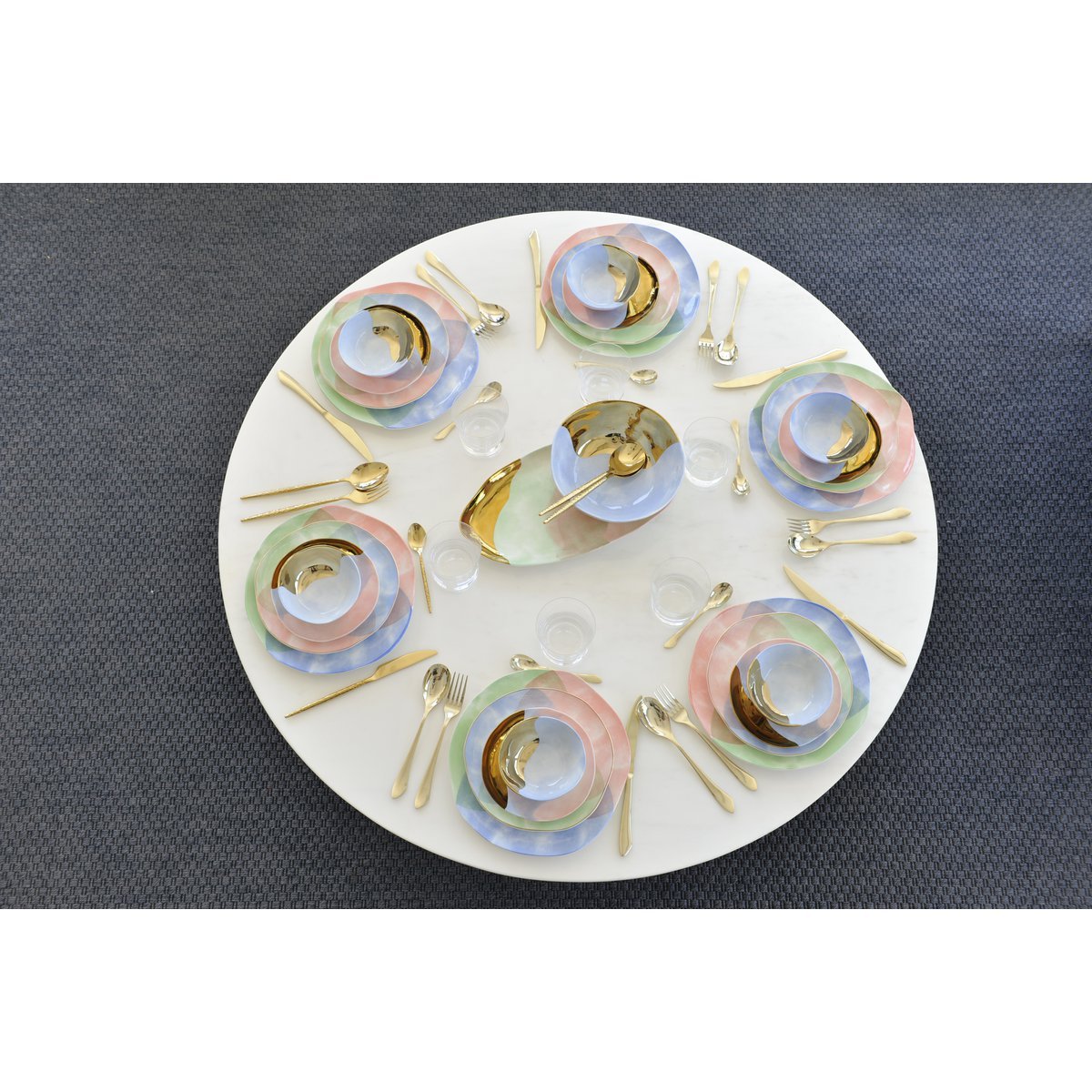 Tricolor plate - CozyVibe.eu