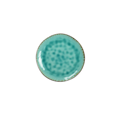 Turquoise green dessert plate - CozyVibe.eu