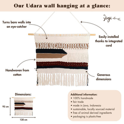 
Large Boho Macrame Wall Art UDARA Home Decor Accent | CozyVibes