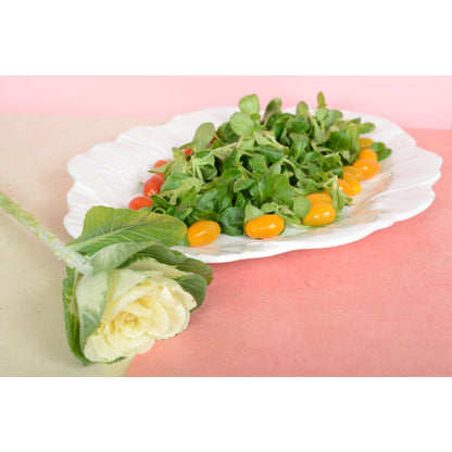 Handmade white oval platter, perfect for home decoration and kitchen use | CozyVibe