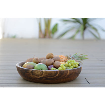 Wooden decorative bowl 45x45x9cm - CozyVibe.eu